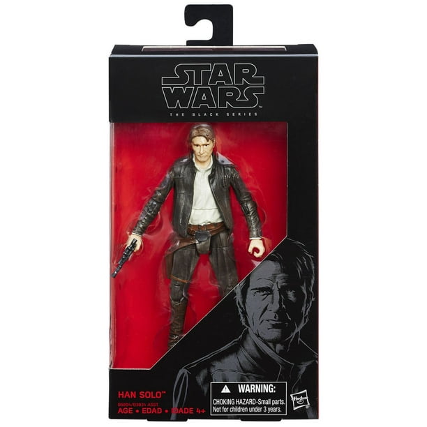 Figurine articulée Han Solo de Star Wars La série noire Le Réveil de la Force de 6 po