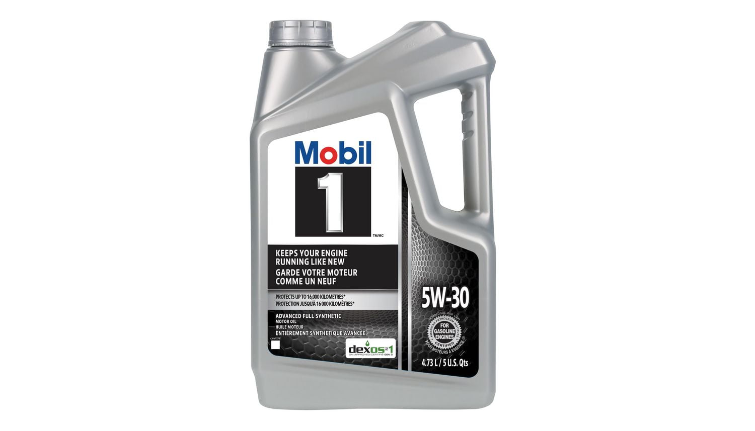 Mobil 1™ 5W30 Synthetic Engine/Motor Oil Set, 4.73-L + 1-L