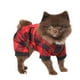 Way to Celebrate Vêtements pour chiens: Pyjama en jersey pour chiens, carreaux rouge et noir avec ornements de rennes, taille XS-XL – image 2 sur 8