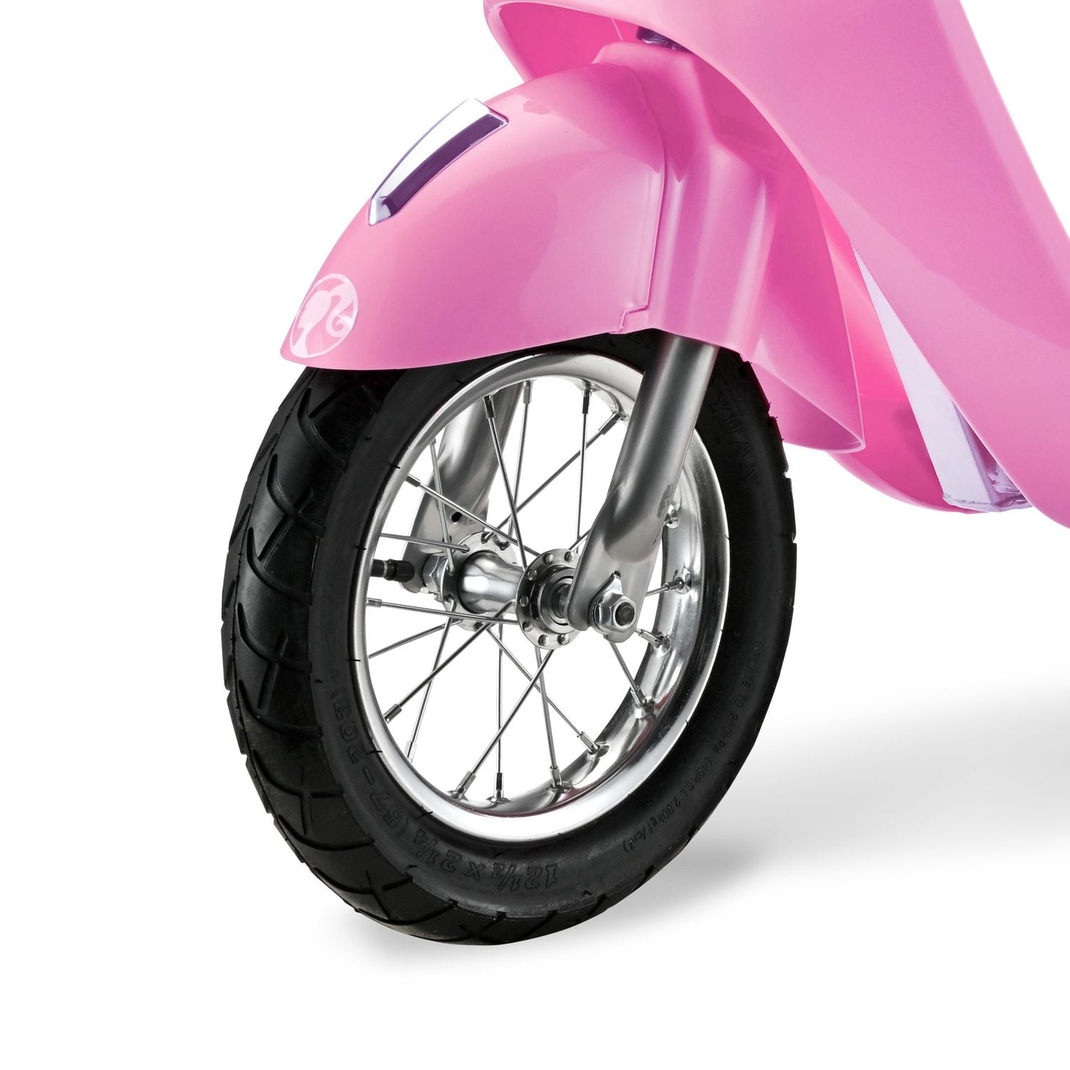 Barbie 24V Ride On Retro Scooter for Kids Pink Walmart