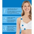 thumbnail image 4 of Bestform 9706715 Satin Trim Wireless Cotton Bra with Unlined Cups, 4 of 7