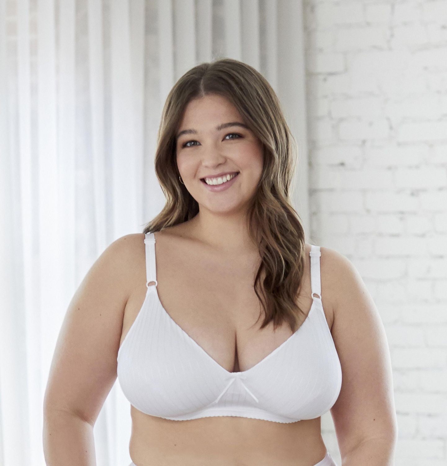 Bestform 97086248 Soutien-gorge sans armatures en coton rayé avec bonnets légèrement doublés Tailles 34A-42C