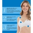 thumbnail image 4 of Bestform 97086248 Striped Wireless Cotton Bra with Lightly-Lined Cups, 4 of 7
