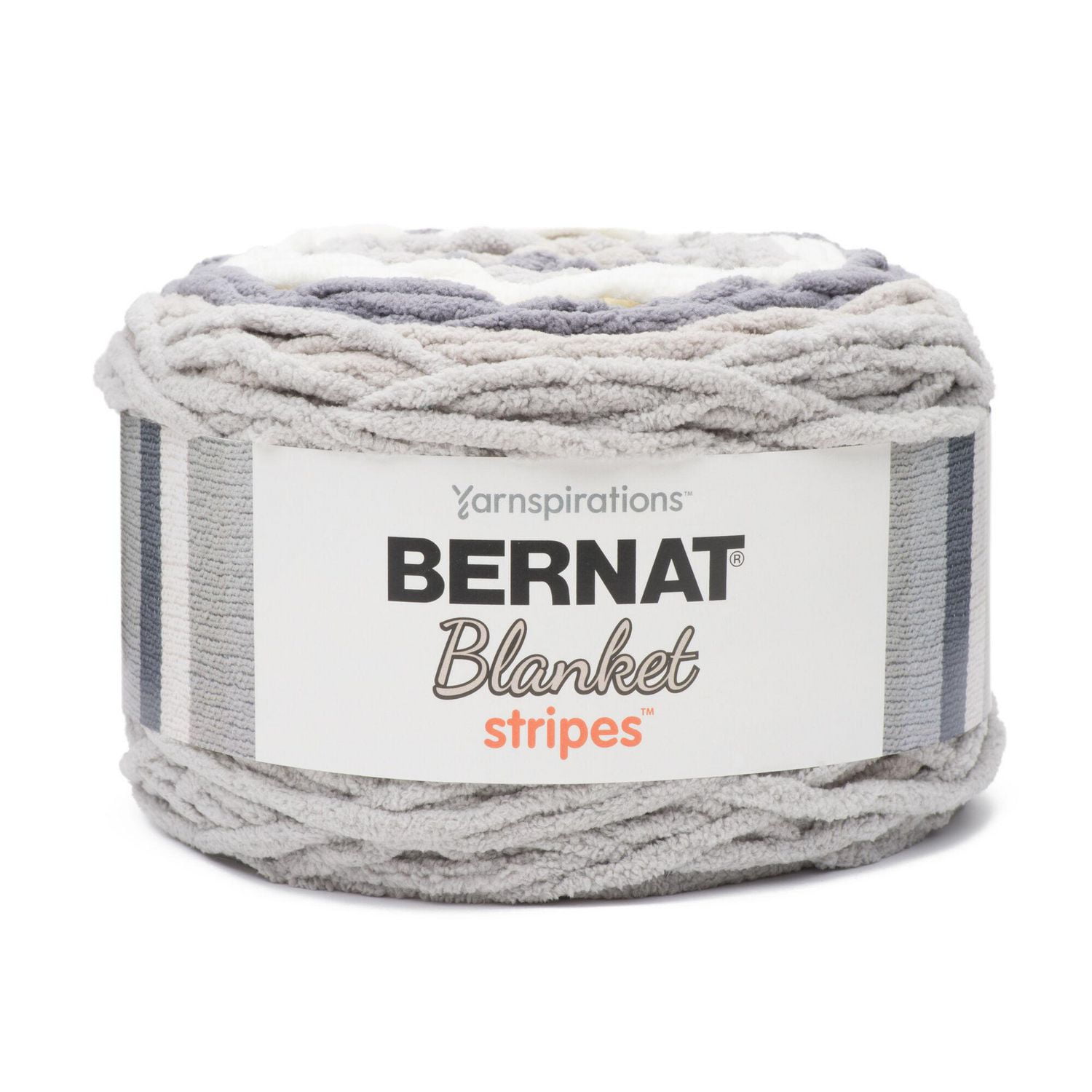 Bernat Blanket Stripes Yarn, (300g/10.5oz), Gray Matters Walmart Canada
