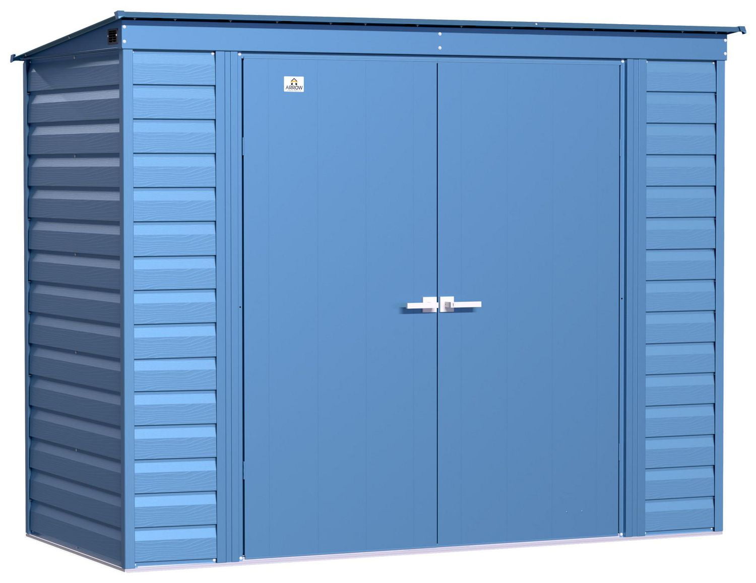 Arrow Select Steel Storage Shed Steel Storage Shed, 8x4, Blue Grey