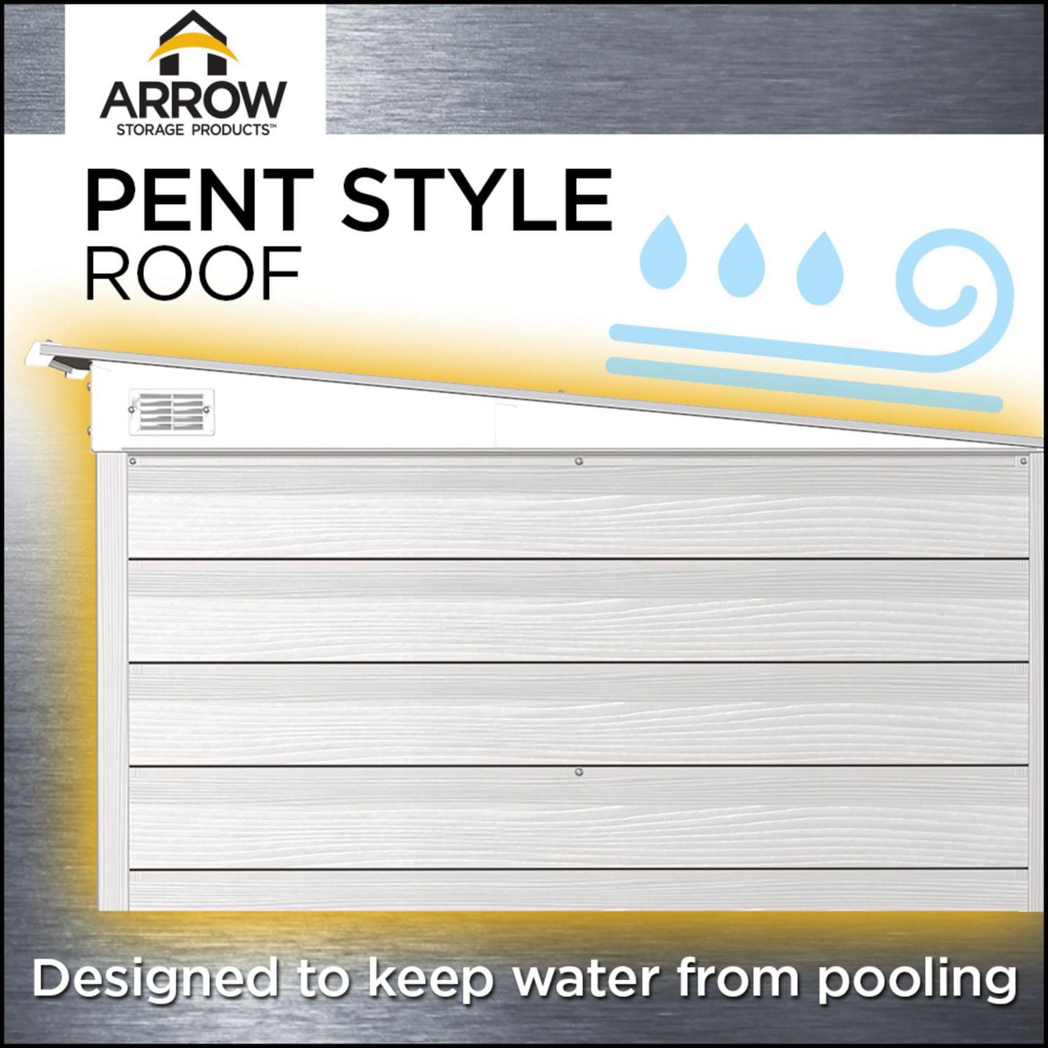 Arrow Select Steel Storage Shed Steel Storage Shed, 6x4, Sage Green