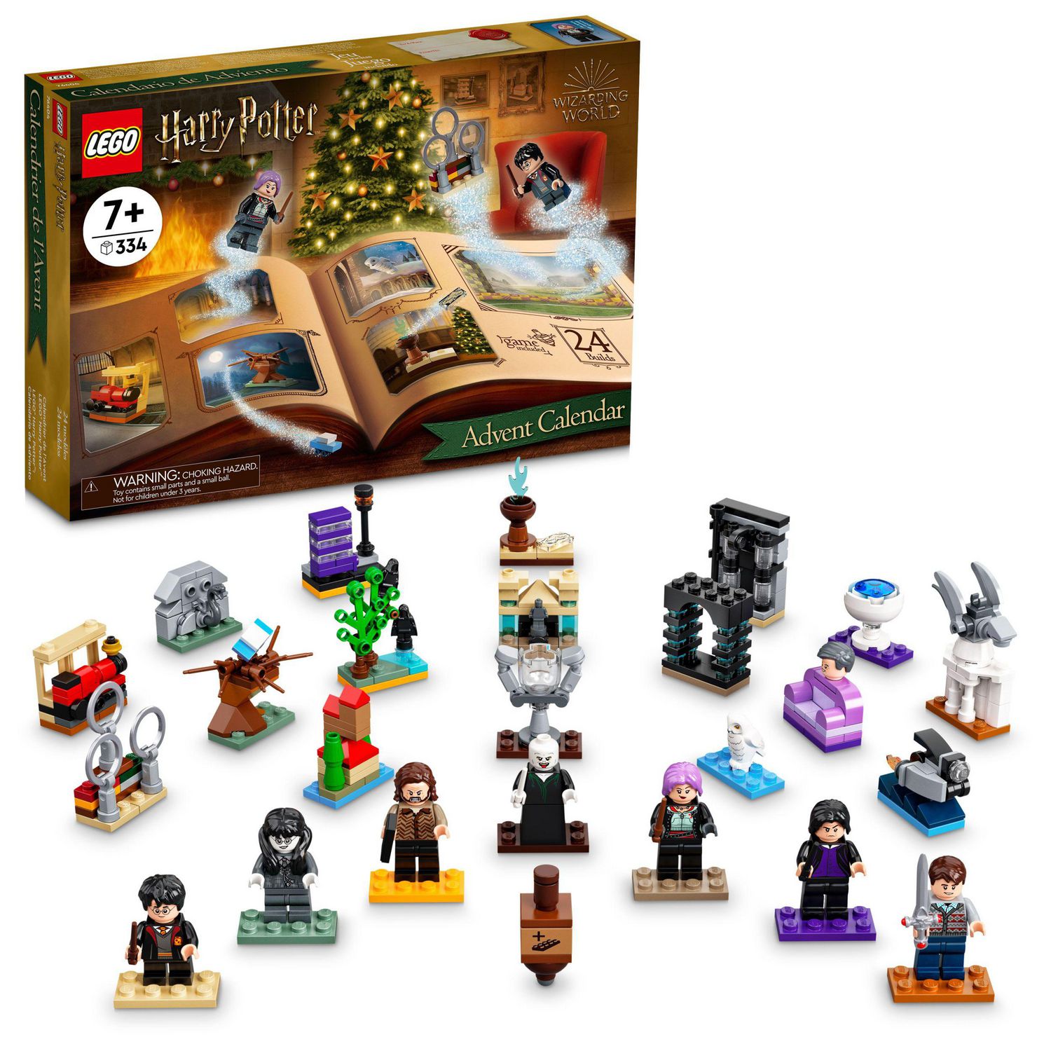 LEGO 75981 Calendrier de l'Avent Harry Potter Cadeau pour enfants de 7 ans  et plus (335 pièces) 
