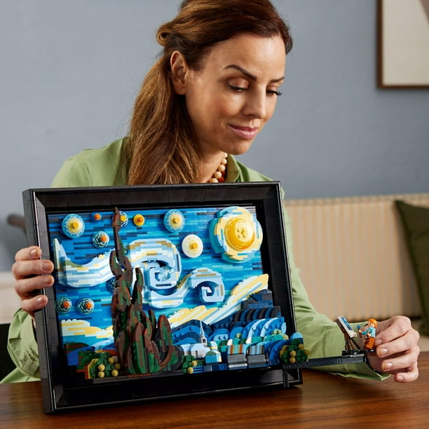 LEGO Ideas Vincent Van Gogh The Starry Night, Unique 3D Wall Art