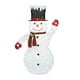 Sculpture Holiday time du bonhomme de neige en peluche – image 1 sur 1