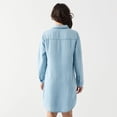 thumbnail image 3 of DV Mini button down denim shirt dress with L/S, 3 of 4