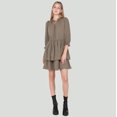 thumbnail image 2 of DV Three quarter sleeve, V-neck mini dress, 2 of 4