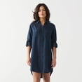 thumbnail image 1 of DV Mini button down denim shirt dress with L/S, 1 of 4