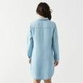 thumbnail image 3 of DV Mini button down denim shirt dress with L/S, 3 of 4