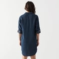 thumbnail image 3 of DV Mini button down denim shirt dress with L/S, 3 of 4
