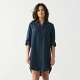 thumbnail image 1 of DV Mini button down denim shirt dress with L/S, 1 of 4