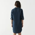 thumbnail image 3 of DV Mini button down denim shirt dress with L/S, 3 of 4