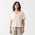 thumbnail image 1 of DV Chemise à manches courtes, ample, à poignets roulés et boutonnée sur le devant., 1 of 4