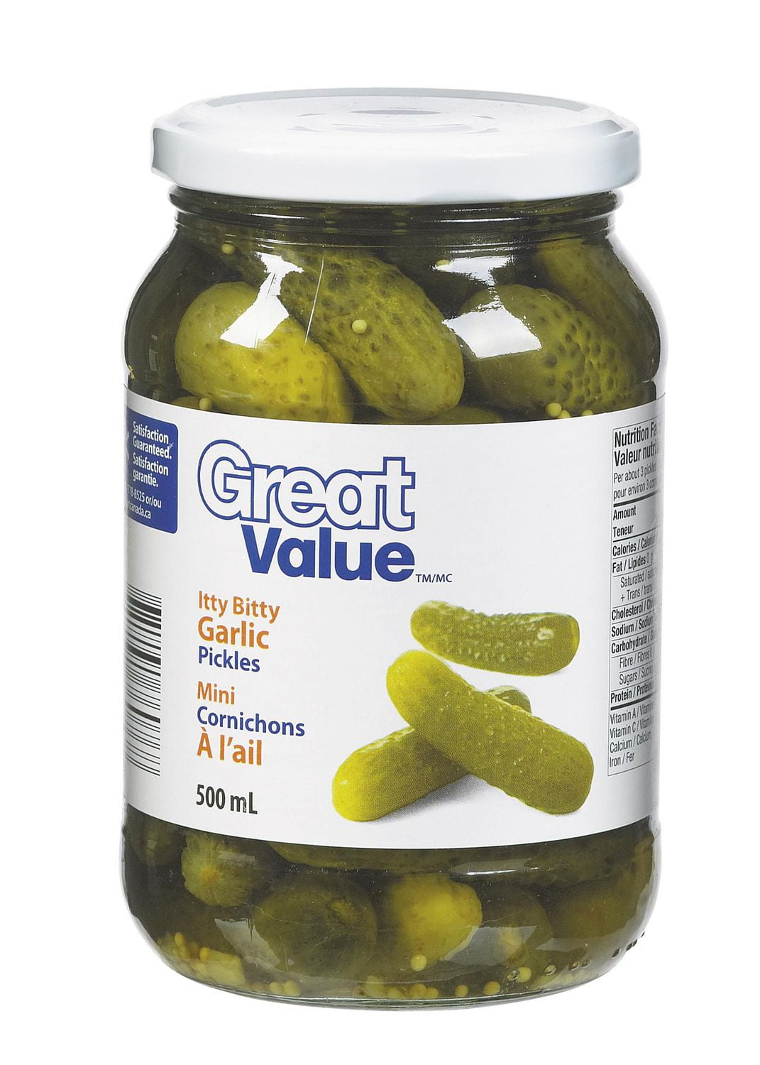 Great Value Itty Bitty Garlic Pickles Walmart Canada