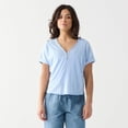 thumbnail image 1 of DV Chemise à manches courtes, ample, à poignets roulés et boutonnée sur le devant., 1 of 4