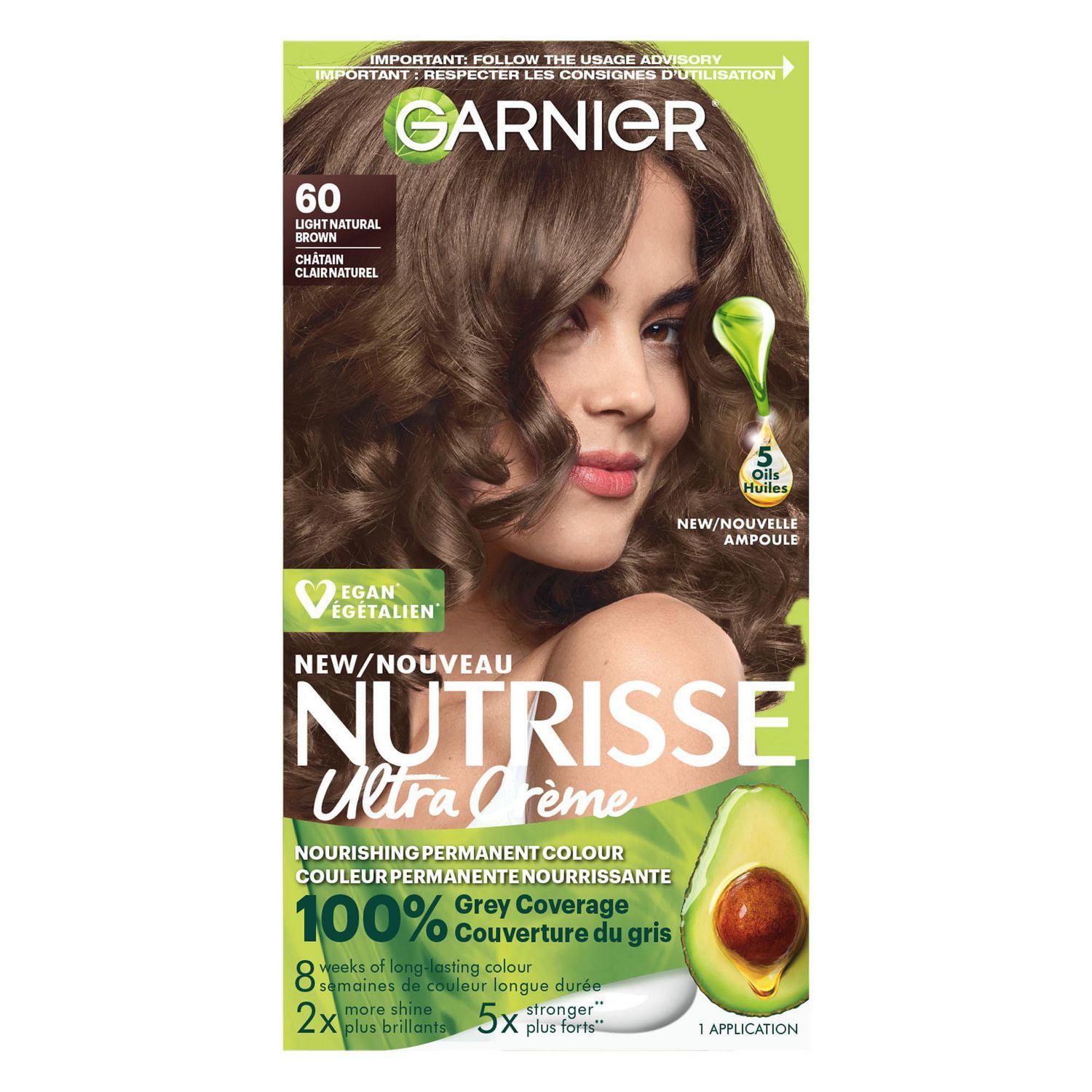 Garnier Nutrisse Cream, Nourishing Permanent Haircolour Cream, 1-pack ...