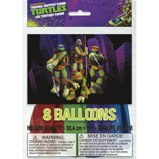 8 Ballons Tortues Ninja