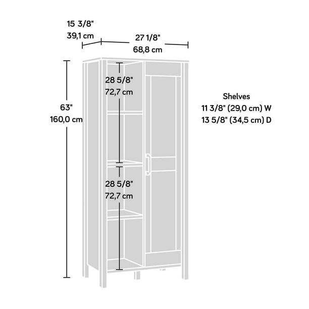 Miscellaneous Storage Storage Cabinet in White - Sauder 419636  Tall cabinet  storage, White storage cabinets, Sauder storage cabinet