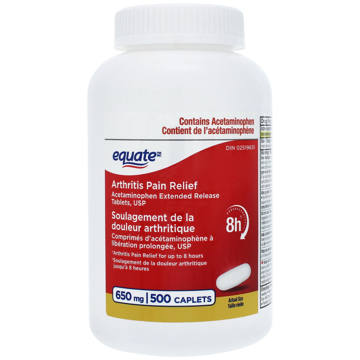 Equate Arthritis Pain Relief 500 Tablets Walmart Ca   6000207447342 