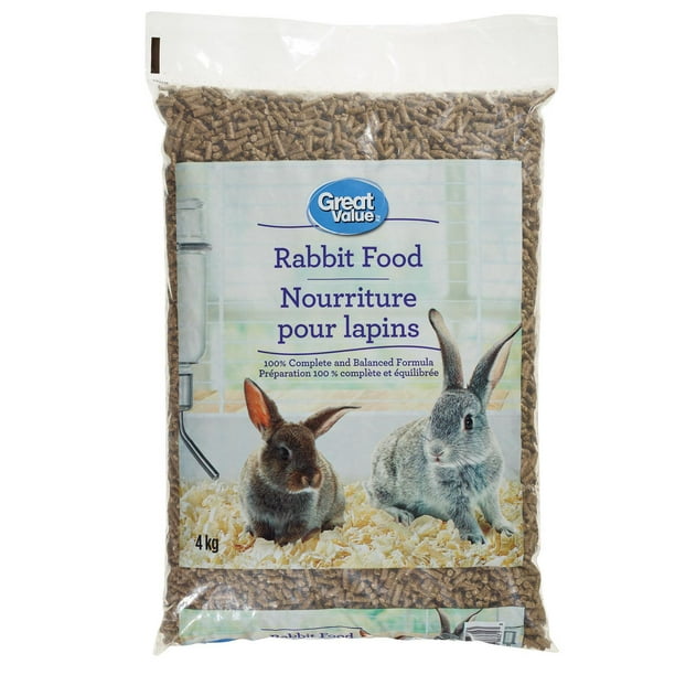 Nouriture pour lapin Great Value - 4 kg Nourriture pour petits animaux