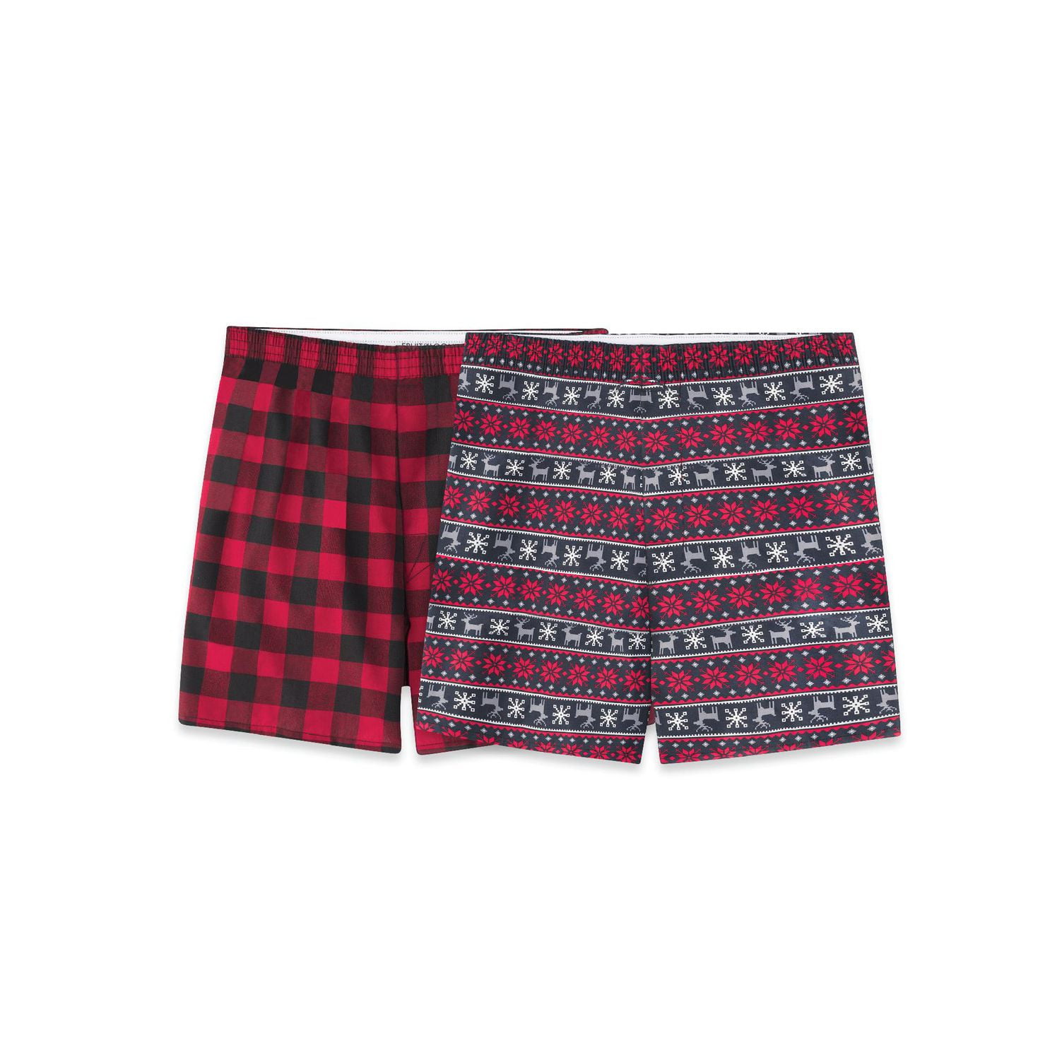 Fruit of the Loom Men’s Holiday Boxer Shorts, 2 Pack
