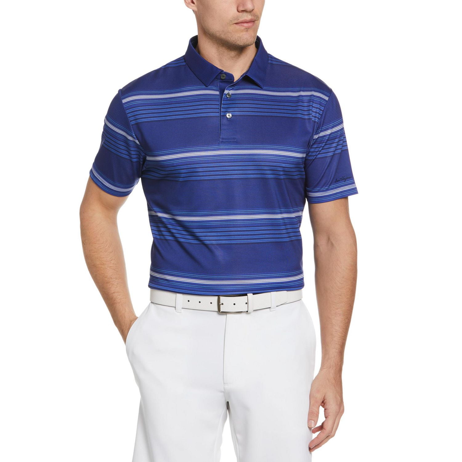 Ben Hogan Men s Striped Golf Polo Shirt Walmart