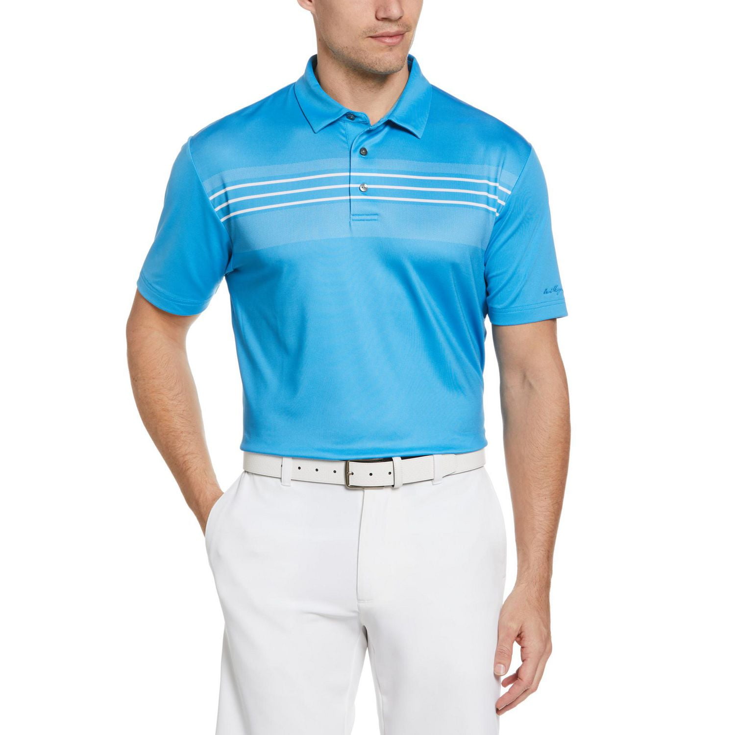 Ben Hogan Men's Chest Stripe Golf Polo Shirt