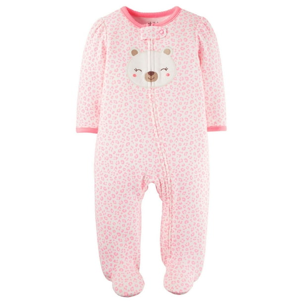 Tenue avec pyjama-grenouillère à imprimé d'ours en peluche de Child of Mine made by Carter’s pour nouveau-nés filles