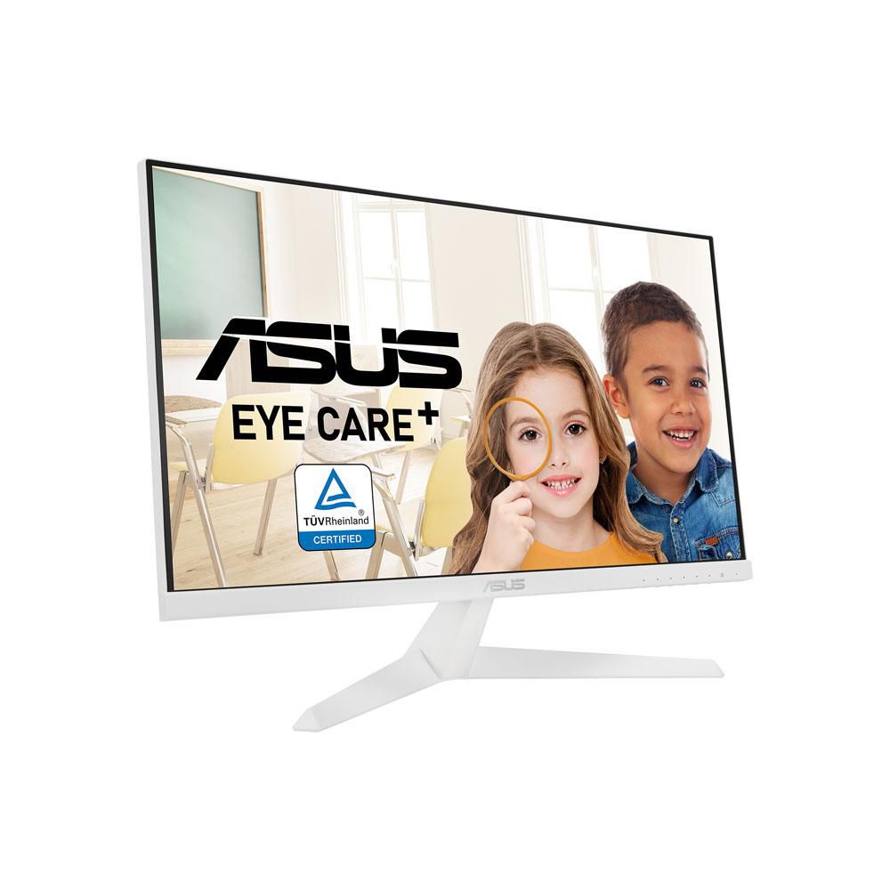 ASUS 23.8” FHD EyeCare Plus White Monitor with Antibacterial