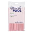 thumbnail image 1 of Great Value Straight Plastic Drinking Straws; 100 ct, 1 of 1