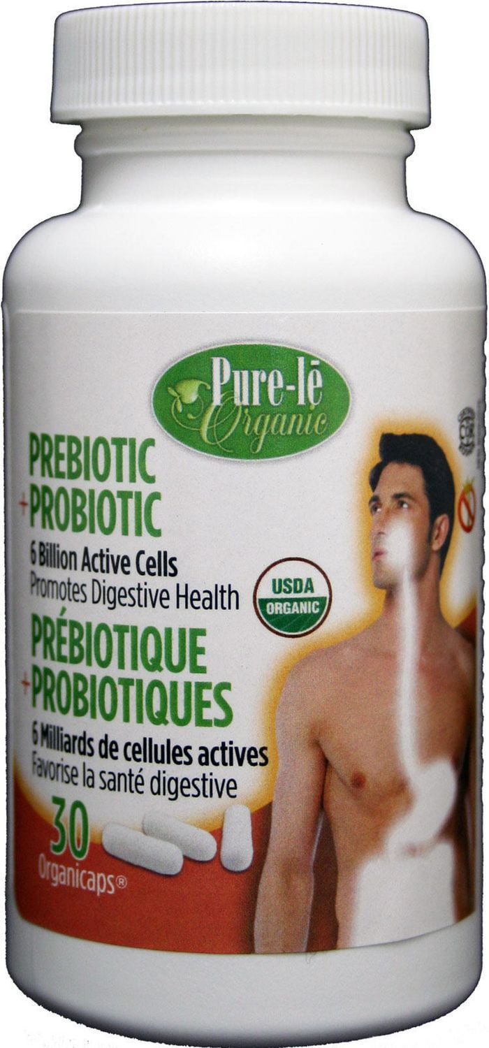 Pure-lē Organic Prebiotic and Probiotic Capsules