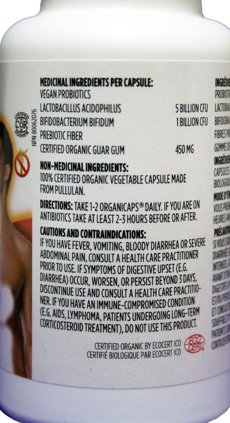 Pure-lē Organic Prebiotic and Probiotic Capsules