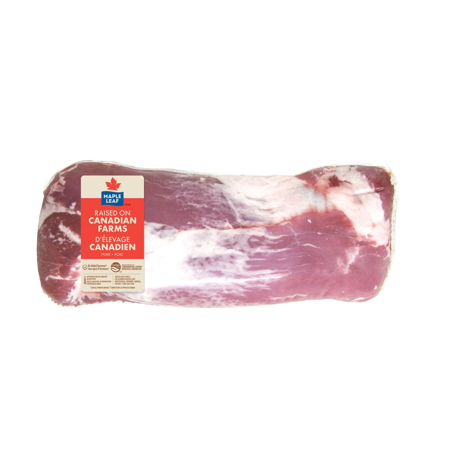 Filet de porc frais Maple Leaf, Porc de Maple Leaf, 0.83 - 1.23 KG