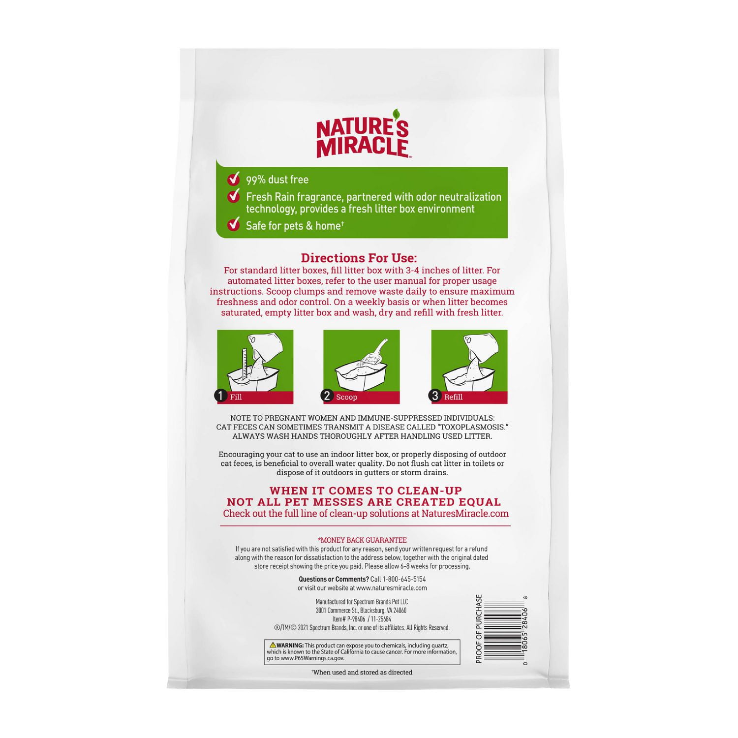 Nature's miracle cat outlet litter walmart