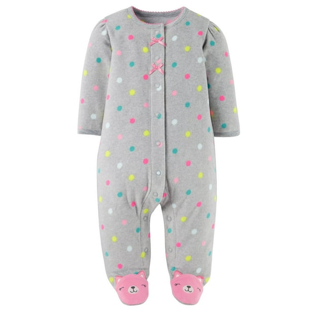Pyjama-grenouillère Kitty Sleep & Play de Child of Mine made by Carters pour nouveau-nés filles