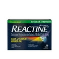 thumbnail image 1 of Reactine Regular Strength Antihistamine Tablets - 5mg Cetirizine Hydrochloride - 24 Hour Allergy Relief Medicine, 36 Count, 1 of 9