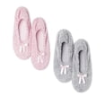 thumbnail image 1 of George Women's Softy Slippers 2-Pack, 1 of 4