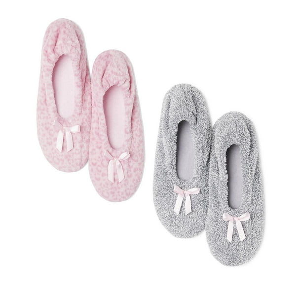 Women's Softy Slippers 2Pack Walmart.ca