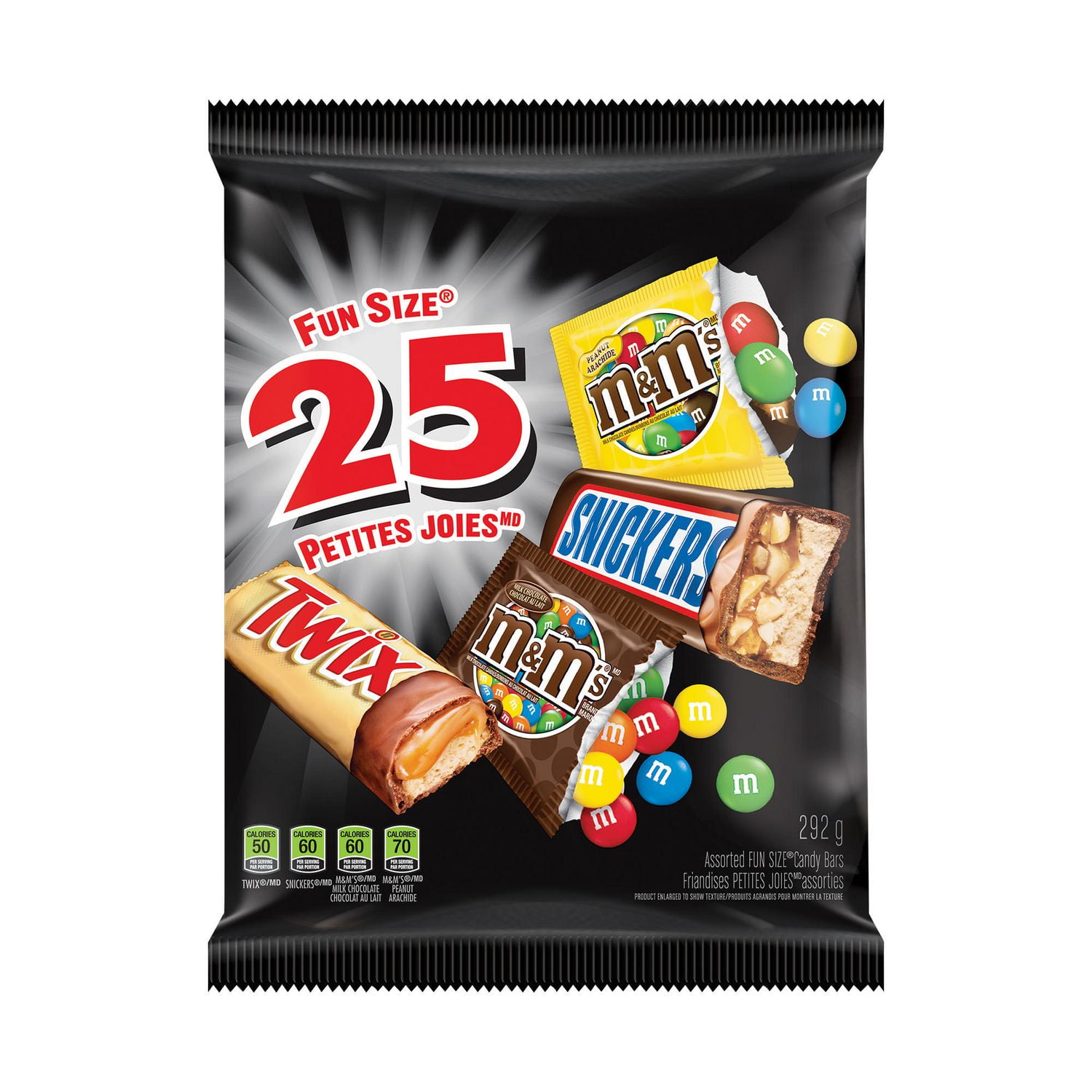 Mars Variety, Assorted Chocolate Candy Bars, Halloween, Fun Size, 1 Bag