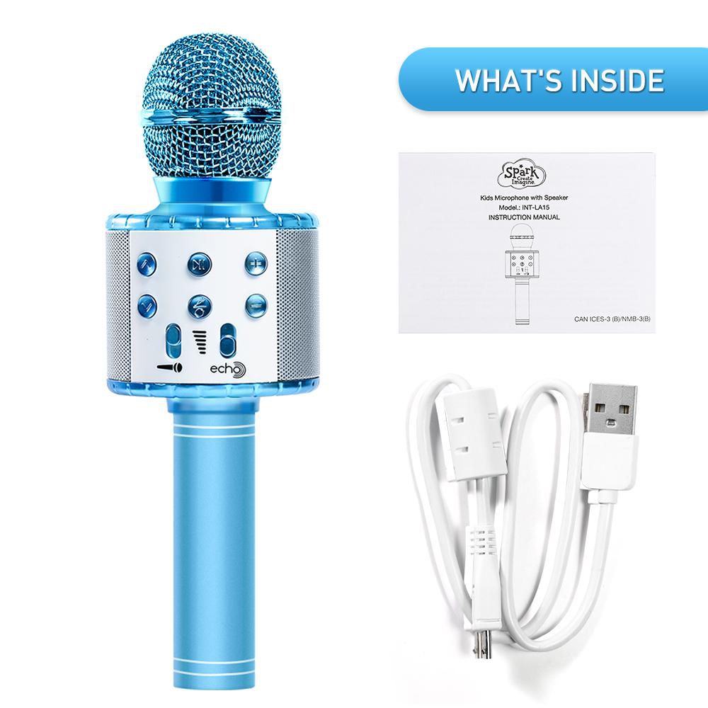 Spark Create Imagine Bluetooth Karaoke Microphone for Kids With