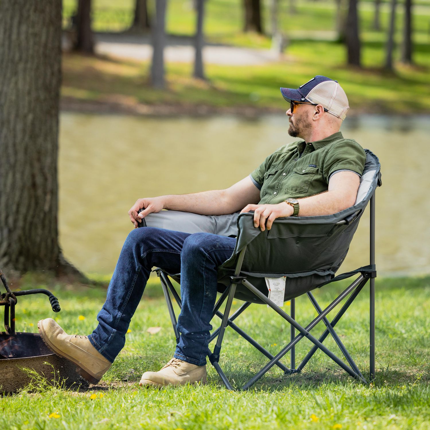 Ozark Trail Padded Club Chair Walmart