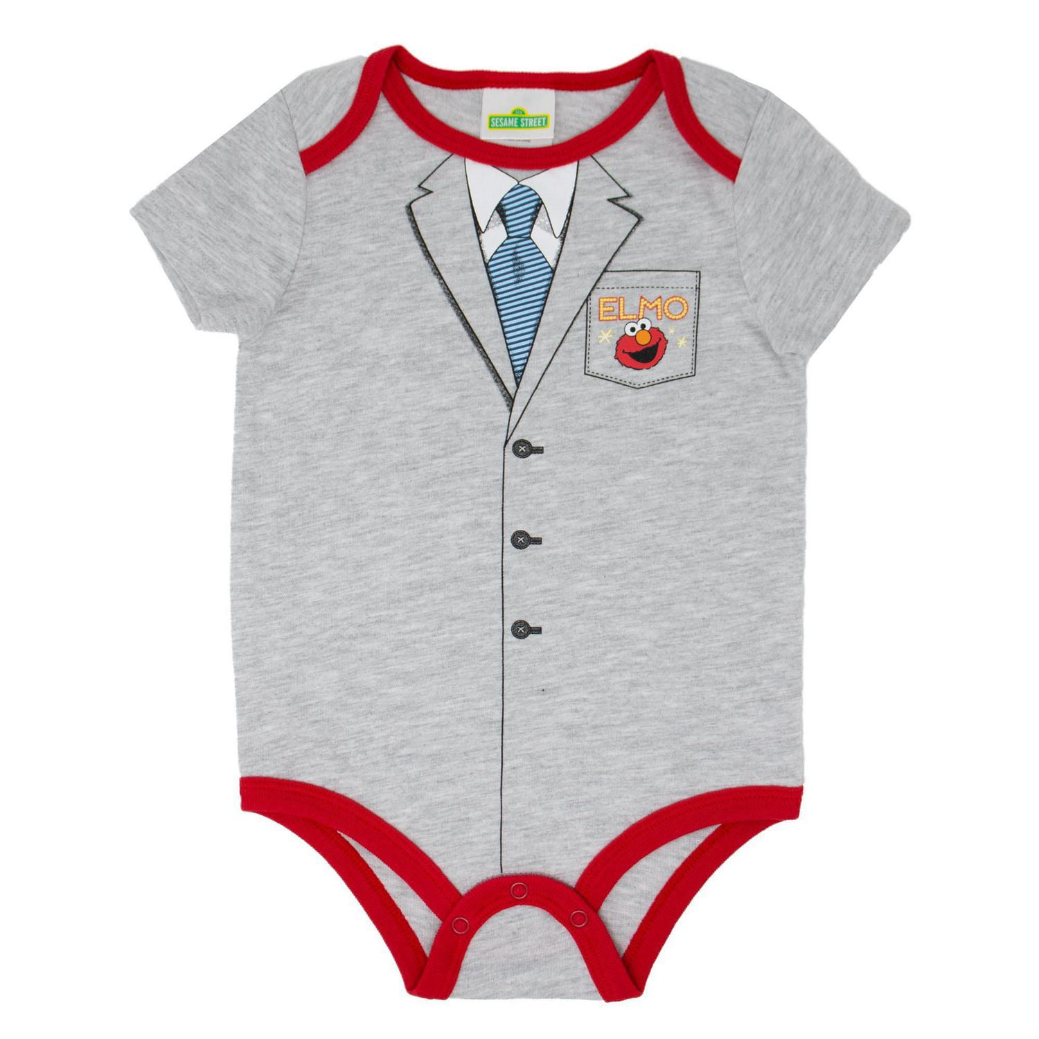 Sesame Street Dormeuse à manche courte pour bébé garçons