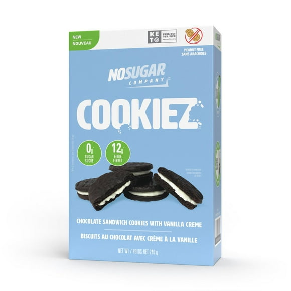 No Sugar Sandwich Cookiez with Vanilla Cream