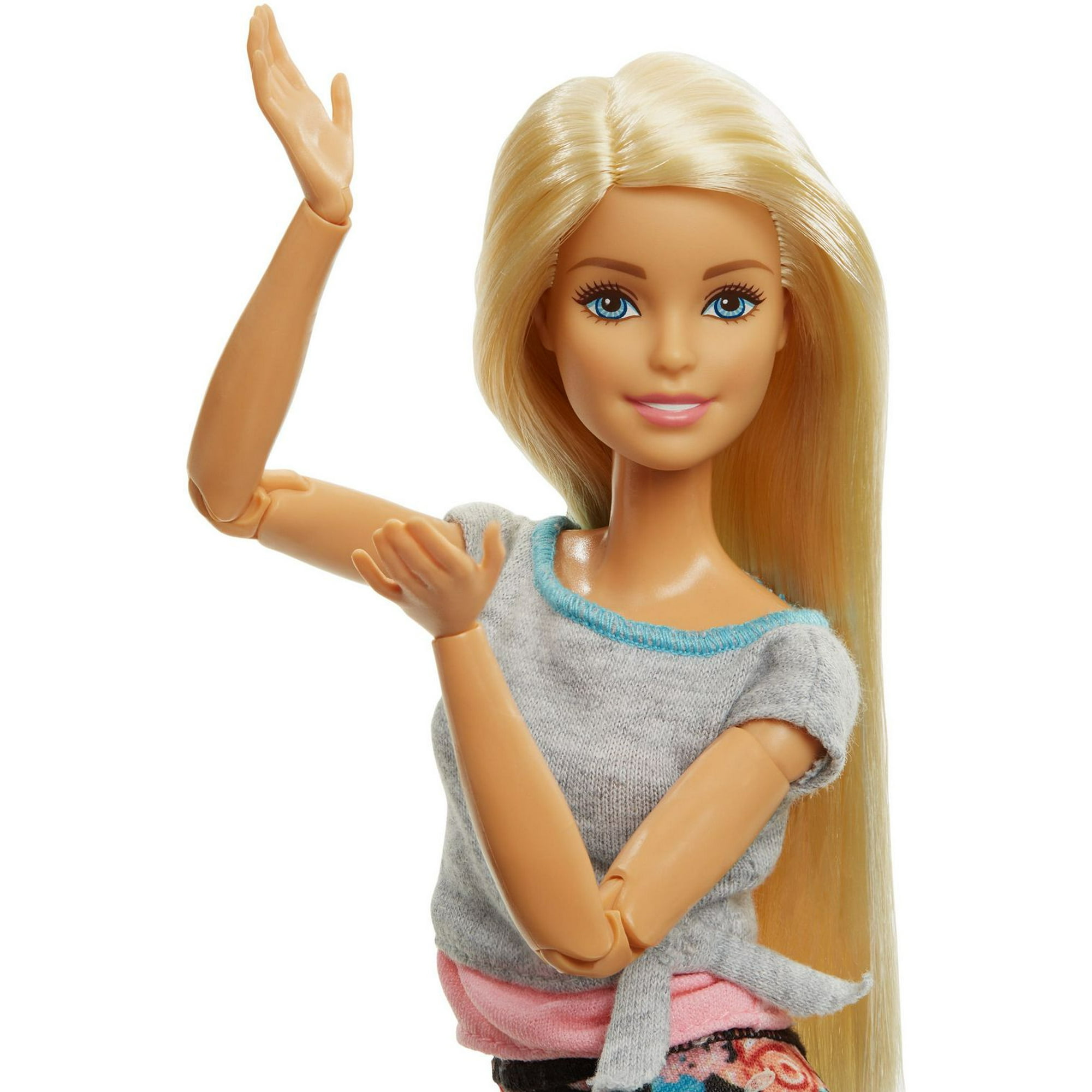 Barbie Made to Move Doll - Blonde Hair 