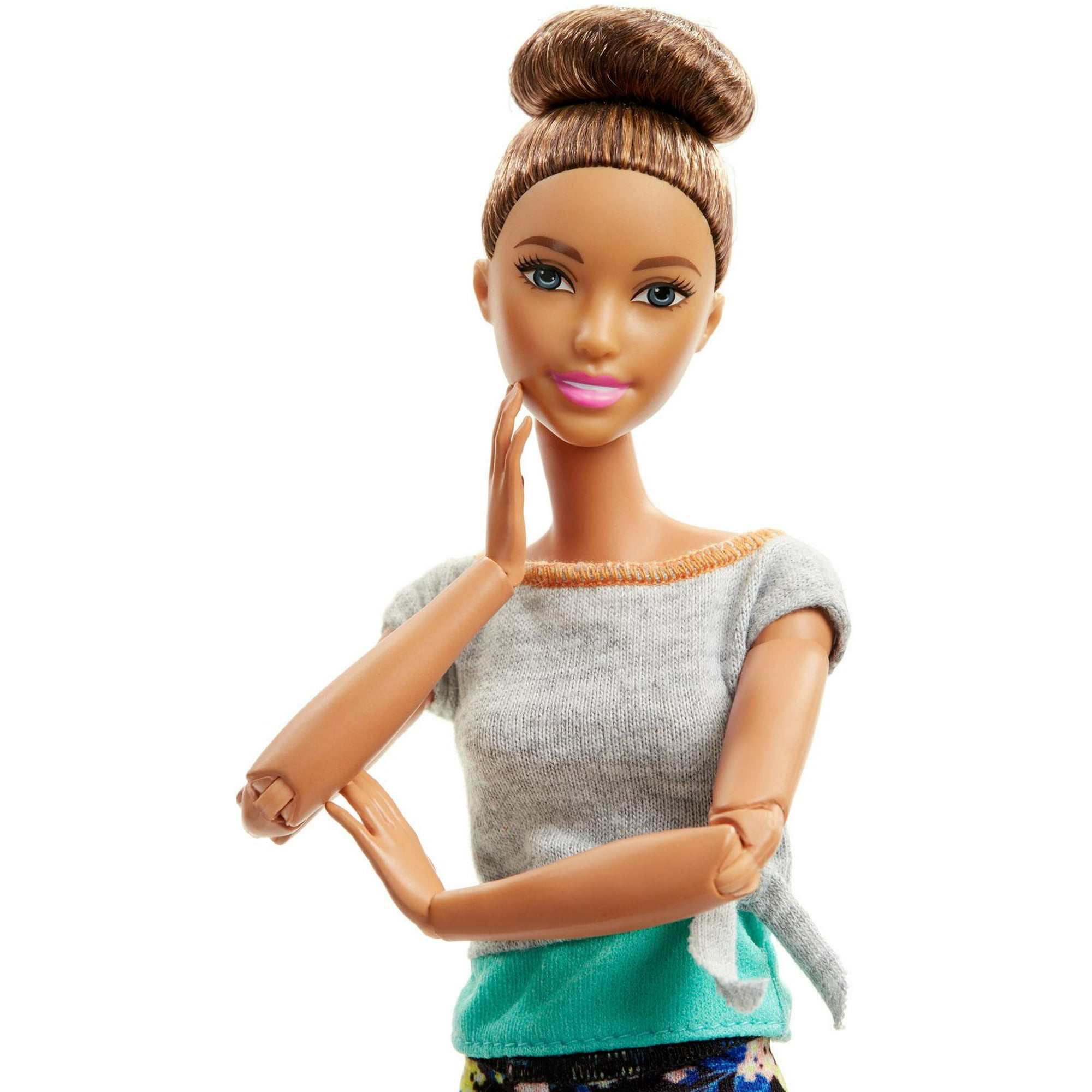 Barbie Dark Brown Hair Made To Move Yoga Doll 22 Flexible Joints – Maqio