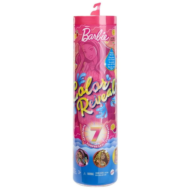 Barbie Color Reveal Doll Sweet Fruit Series Blonde Red Streaks Cherry  scented